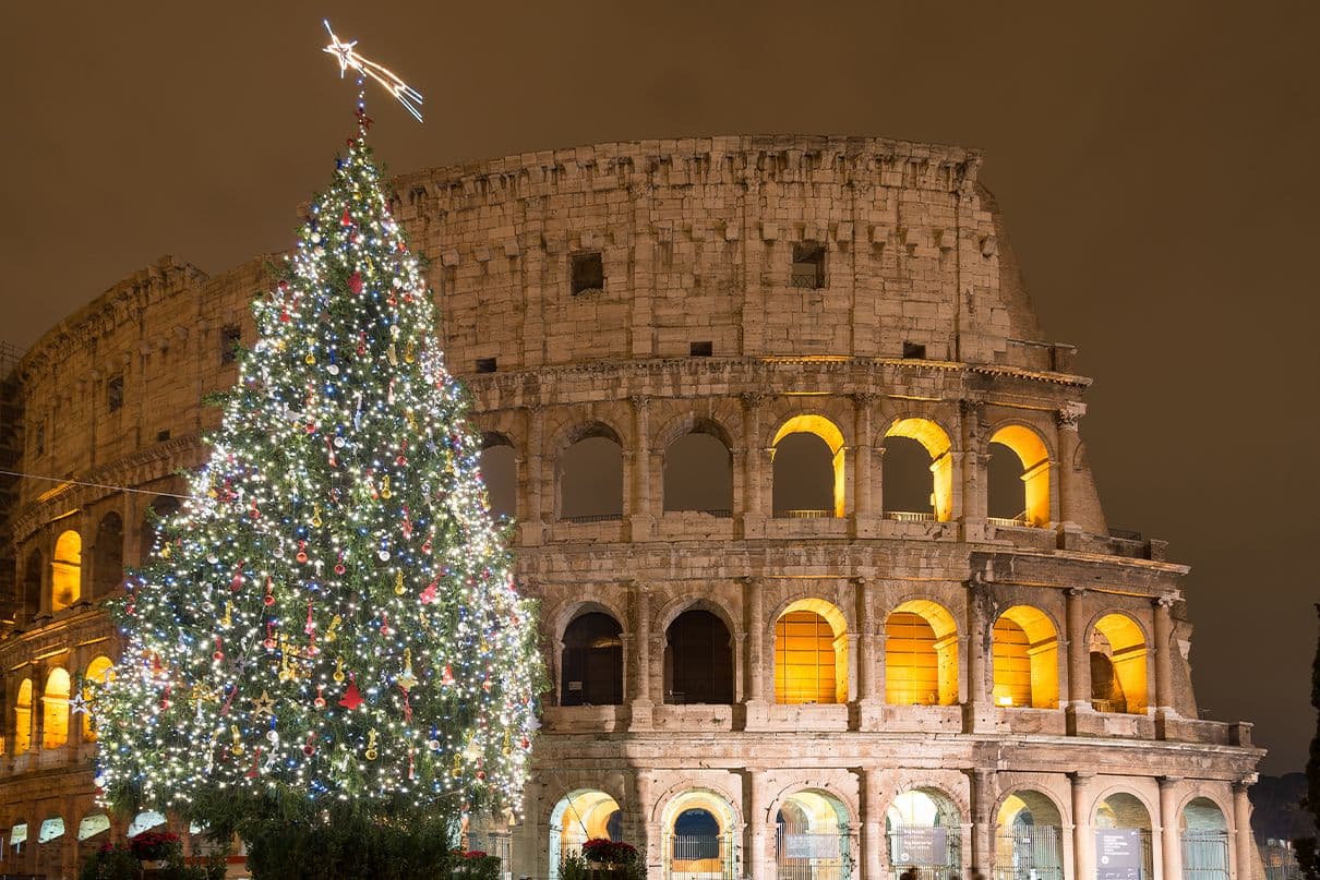 árbol de navidad en Roma